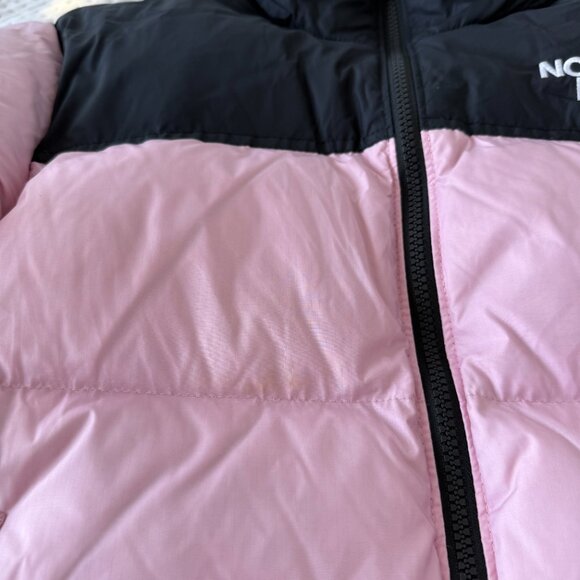 THE NORTH FACE WOMENS 1996 RETRO NUPTSE 700 FILL BABY PINK PUFFER JACKET XS - Picture 6 of 6
